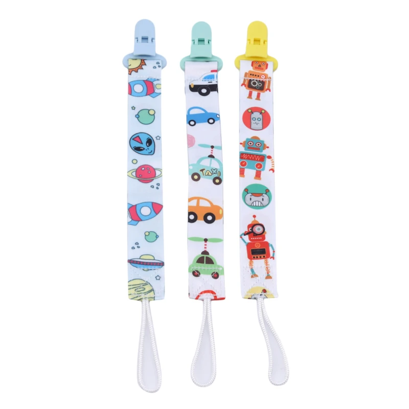 

3pcs/Set Anti-out Clip Holder Buckle Newborn Pacifier Chain Baby Dummy Pacifier Soother Nipple Chain Clip
