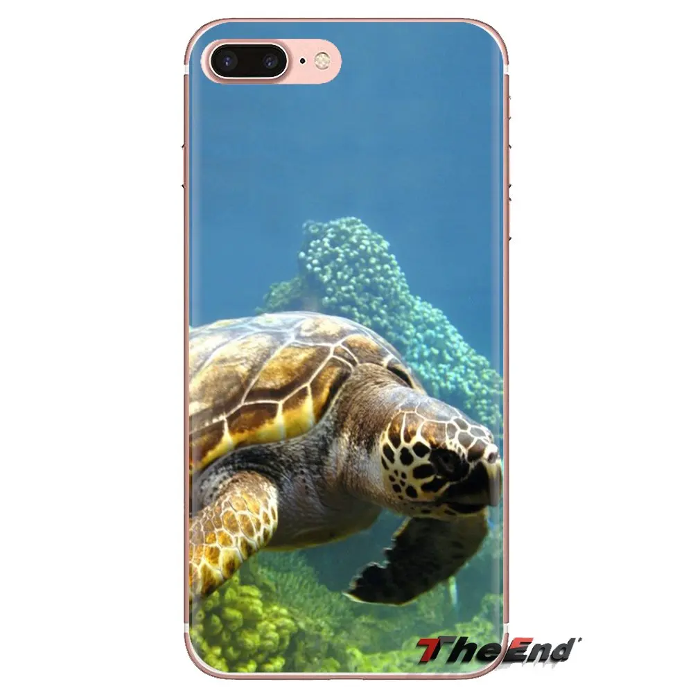 Забавные морская черепаха для Xiaomi Redmi 4A S2 Note 3 3S 4 4X5 6plus 7 6A Pro Pocophone F1 прозрачный