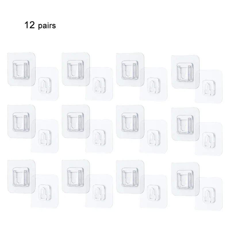 

Wall Hooks Storage Bathroo Holder For Sucker Suction Adhesive Double-Sided Strong Kitchen Cup Hooks Transparent Hanger