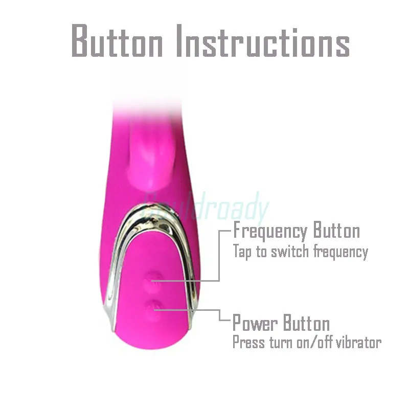 Мультичастотный вибрирующий фаллоимитатор для точки G эротический кролик