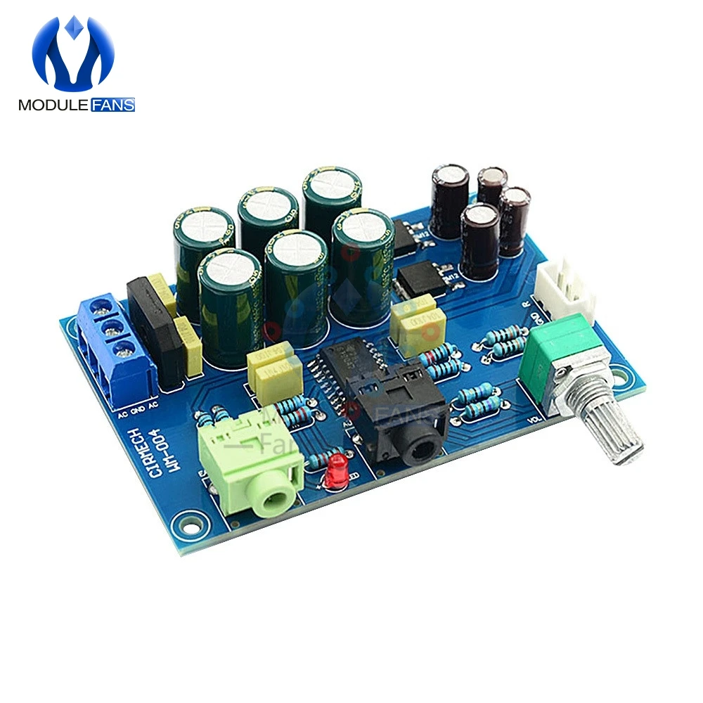 Двойной двухканальный усилитель для наушников переменного/постоянного тока 12-24