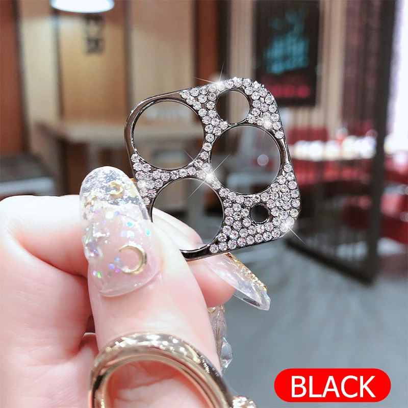 

Bling Diamond Camera Protector Cover For iPhone 11 11 Pro Max Glitter Lens Ring Film For iPhone 11Pro Camera Accessories
