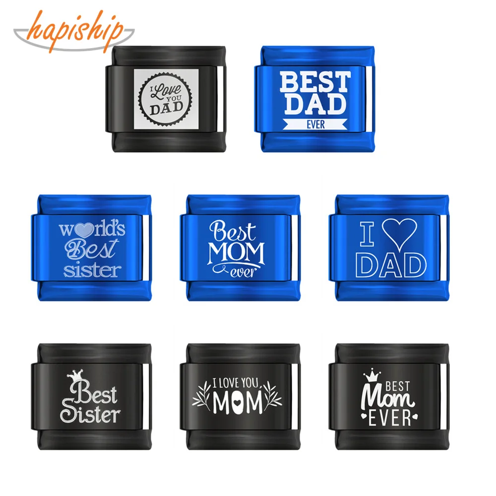 Hapiship Оригинал Дейзи лучшие мама папа сестра любовь сестренка Шарм Подходит 9 мм