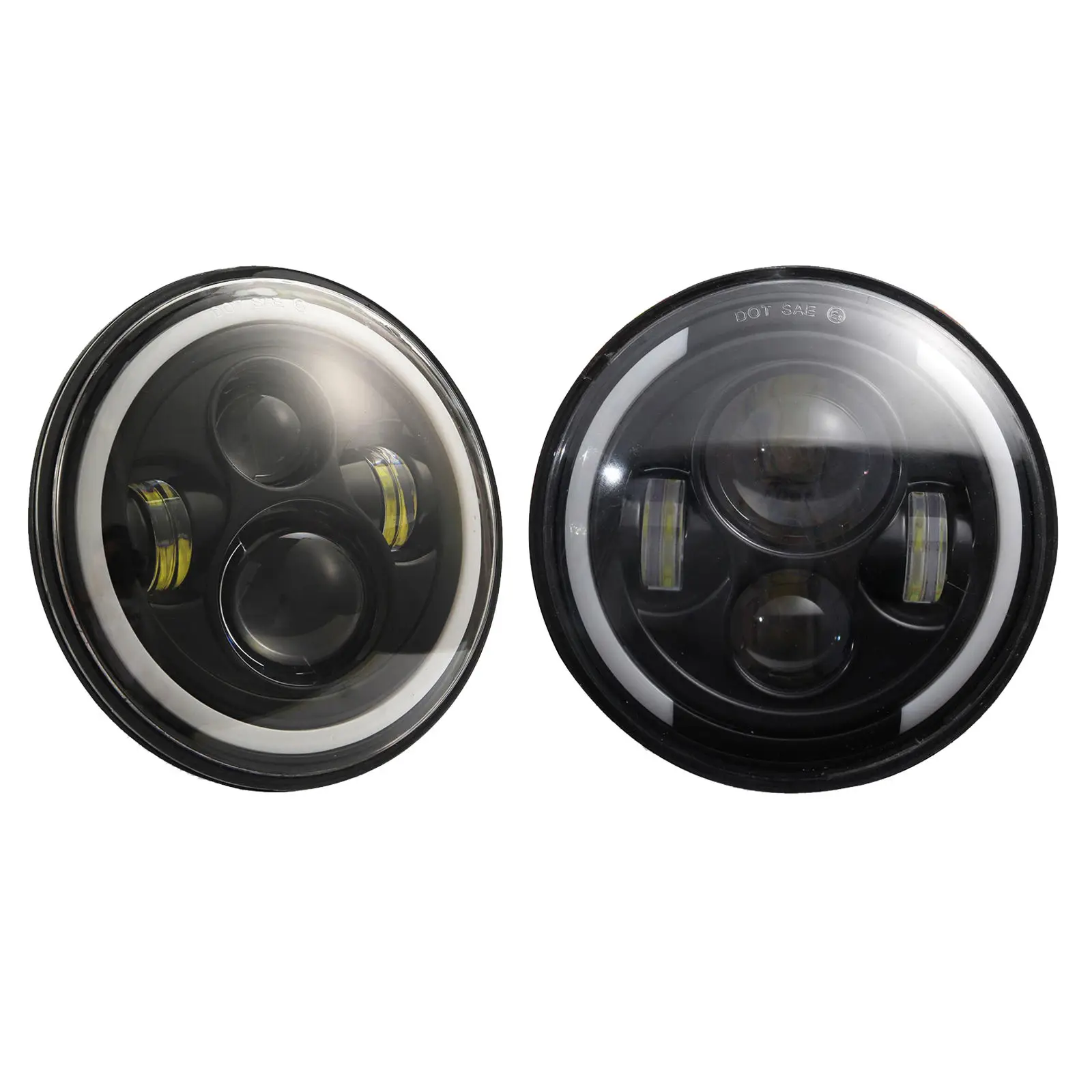 

7-дюймовые круглые фары 200 Вт, янтарные поворотники для Jeep Wrangler