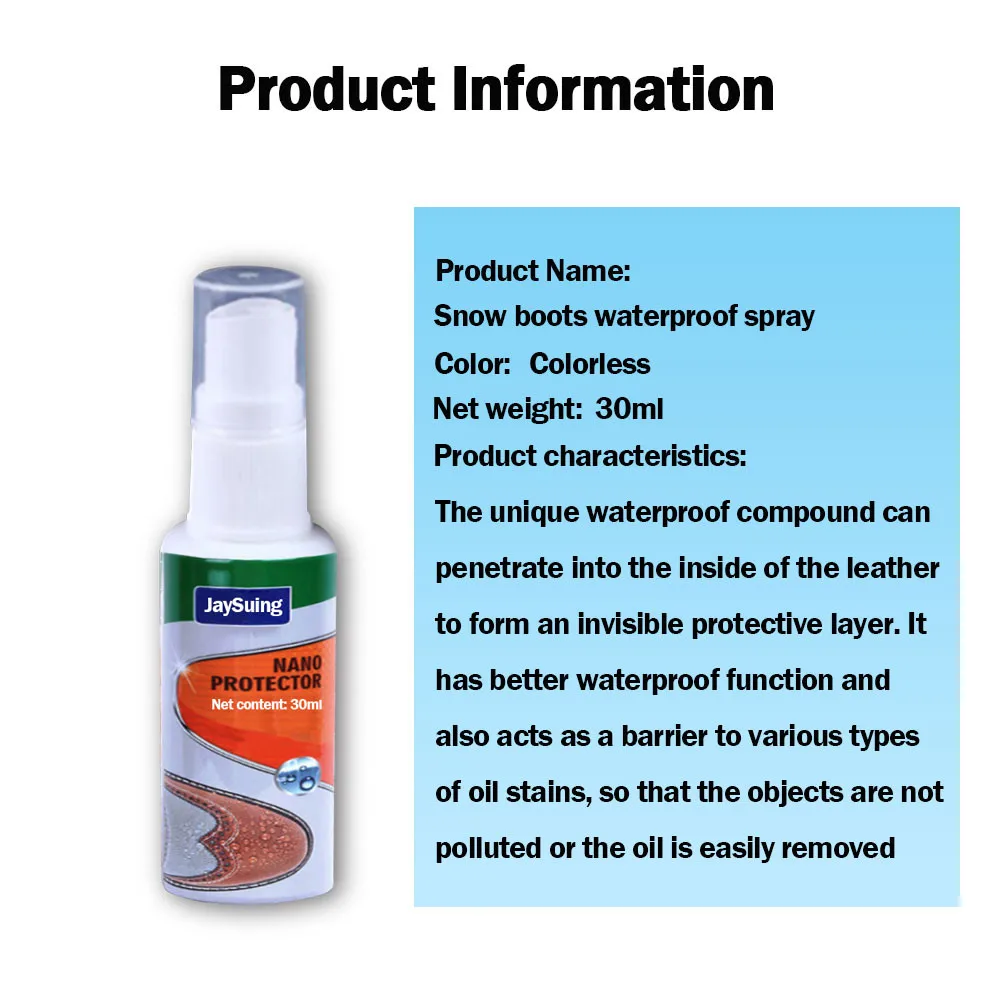 Multi-purposes Stain Protector Spray 30ml Waterproof/detergent/brightener Shoes Clothes Fabric Clean Up Cleaner Water Protector