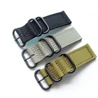 1 шт. сверхмощные нейлоновые ремешки 18 мм 20 мм 22 мм 24 мм, нейлоновый ремешок для часов, ремешок для часов для Gear S3 S2, Классический ремешок для amazfit