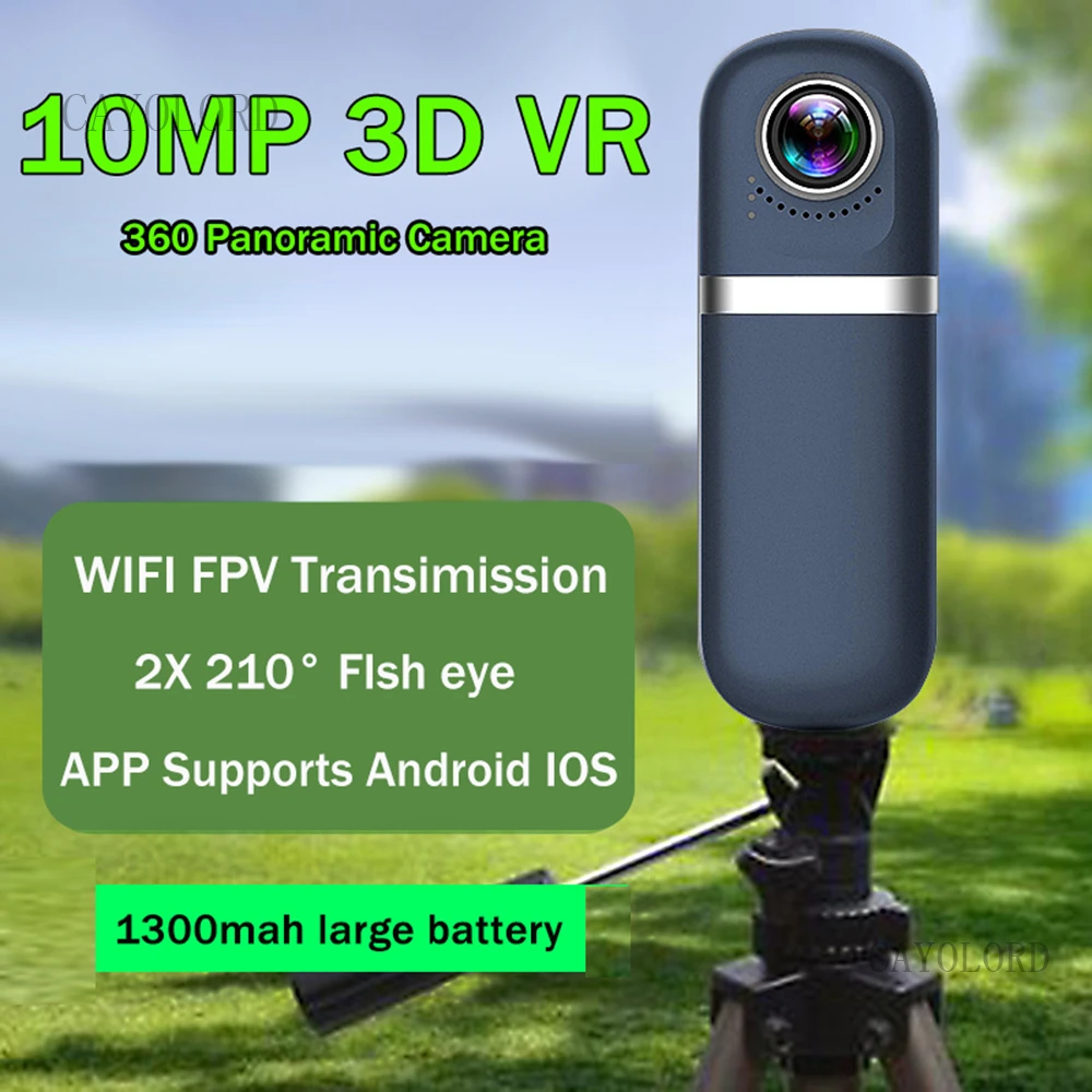 3D 360 VR панорамная камера 720P видеорегистратор Просмотр фотографии Спорт Велосипед