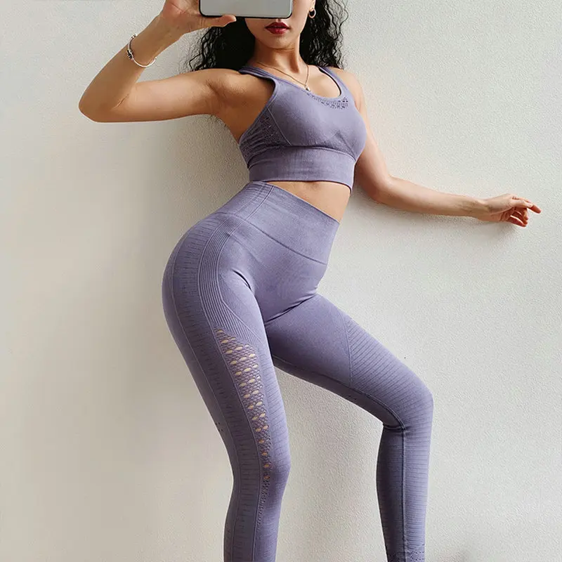 Женские Бесшовные Леггинсы с высокой талией розовые штаны для йоги супер