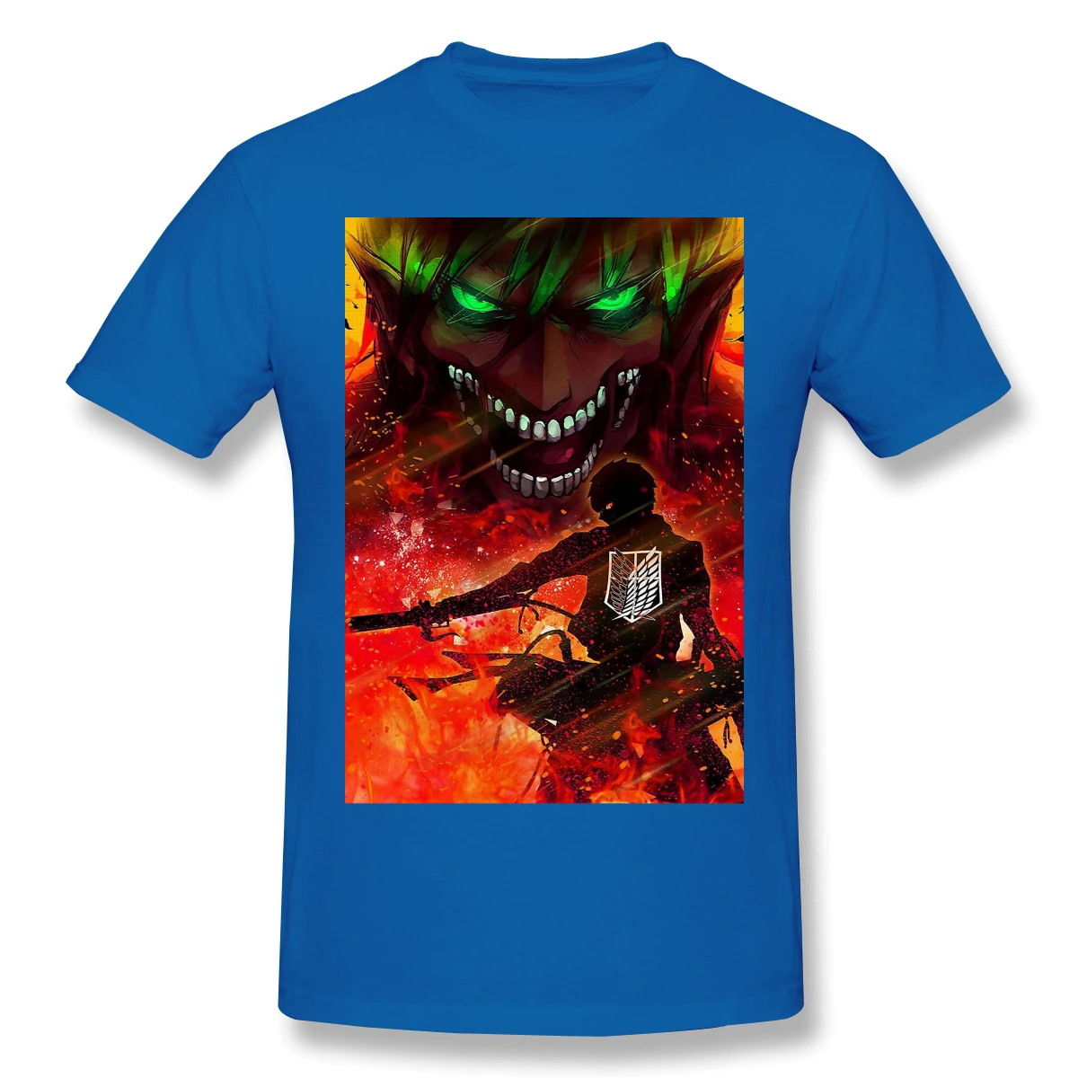 

Design Print Cotton T-Shirt Attack On Titan For Men Fashion Streetwear
