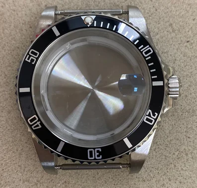 

40mm Steel Watch Case with Aluminum Bezel and Sapphire for 8215/8200/8205/2813 Movement