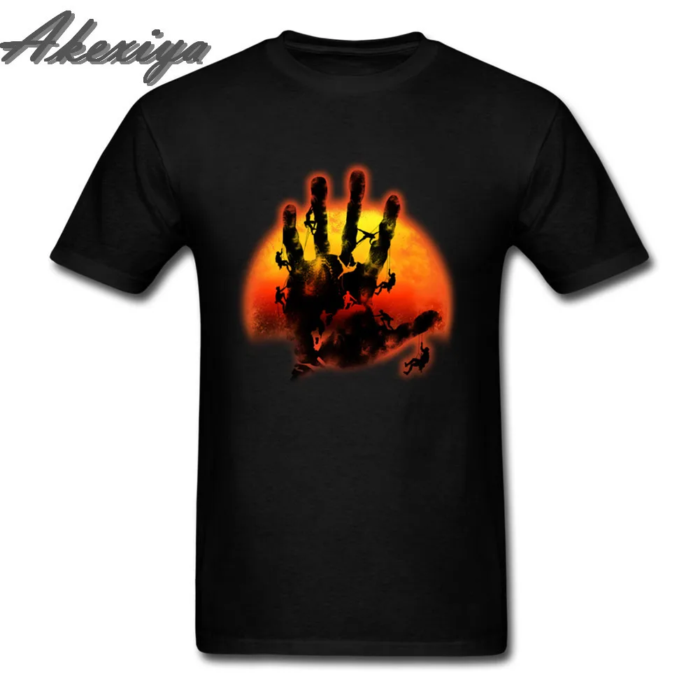 

Five finger mountain men t shirt 2019 New Climbing Unique Fashion Funny Graphic Tees Crewneck 100% Cotton Clothes Gift Camisa