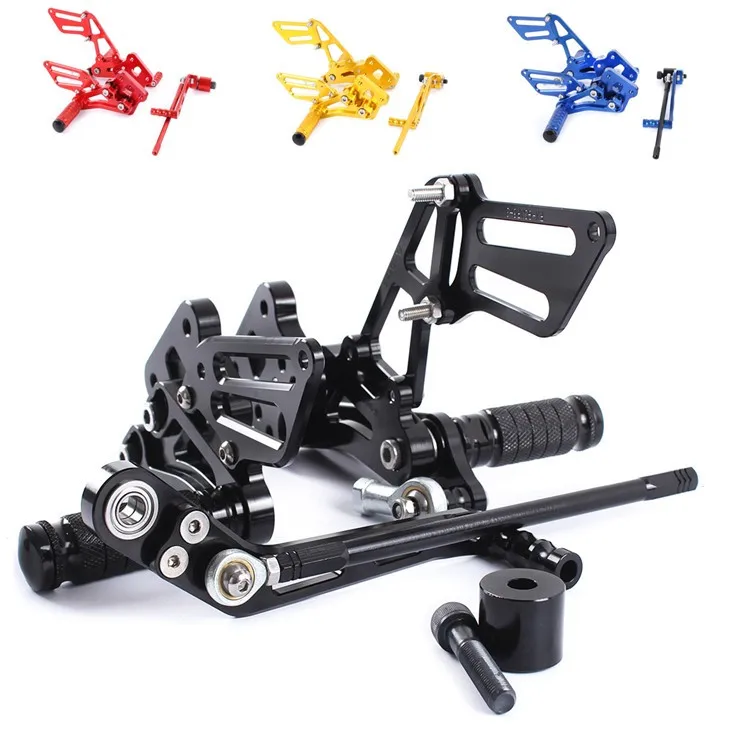 

CNC Adjustable Rearset Footrest Foot Pegs Rear Footpegs Kit for Suzuki GSX-R600 GSXR600 /750 2006-2010 free shipping