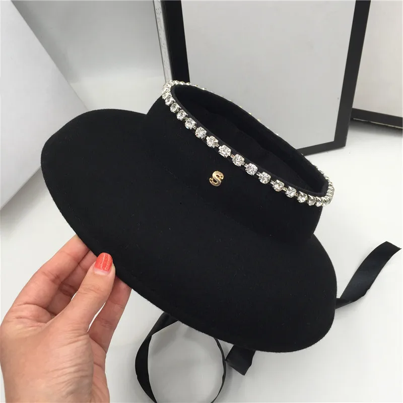 Шляпа из шерсти Хепберн ветер восстановление древних путей пустые баночки шляпа