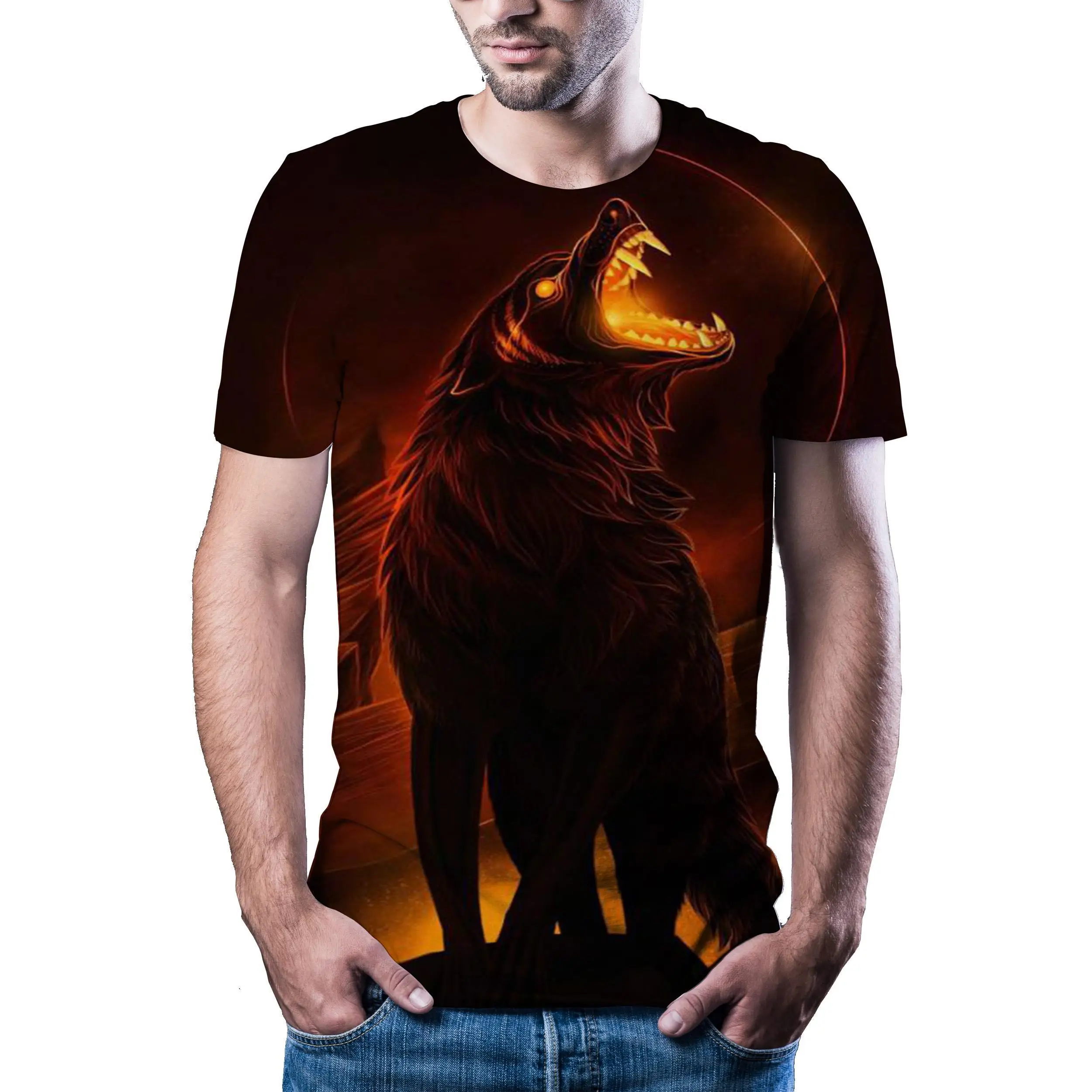 

2020 New Men 'S Tiger T -Shirt Print Summer Animal Nature T -Shirt Brand T -Shirt Large Size Fashion Short Sleeve Shirtxxs 6xl
