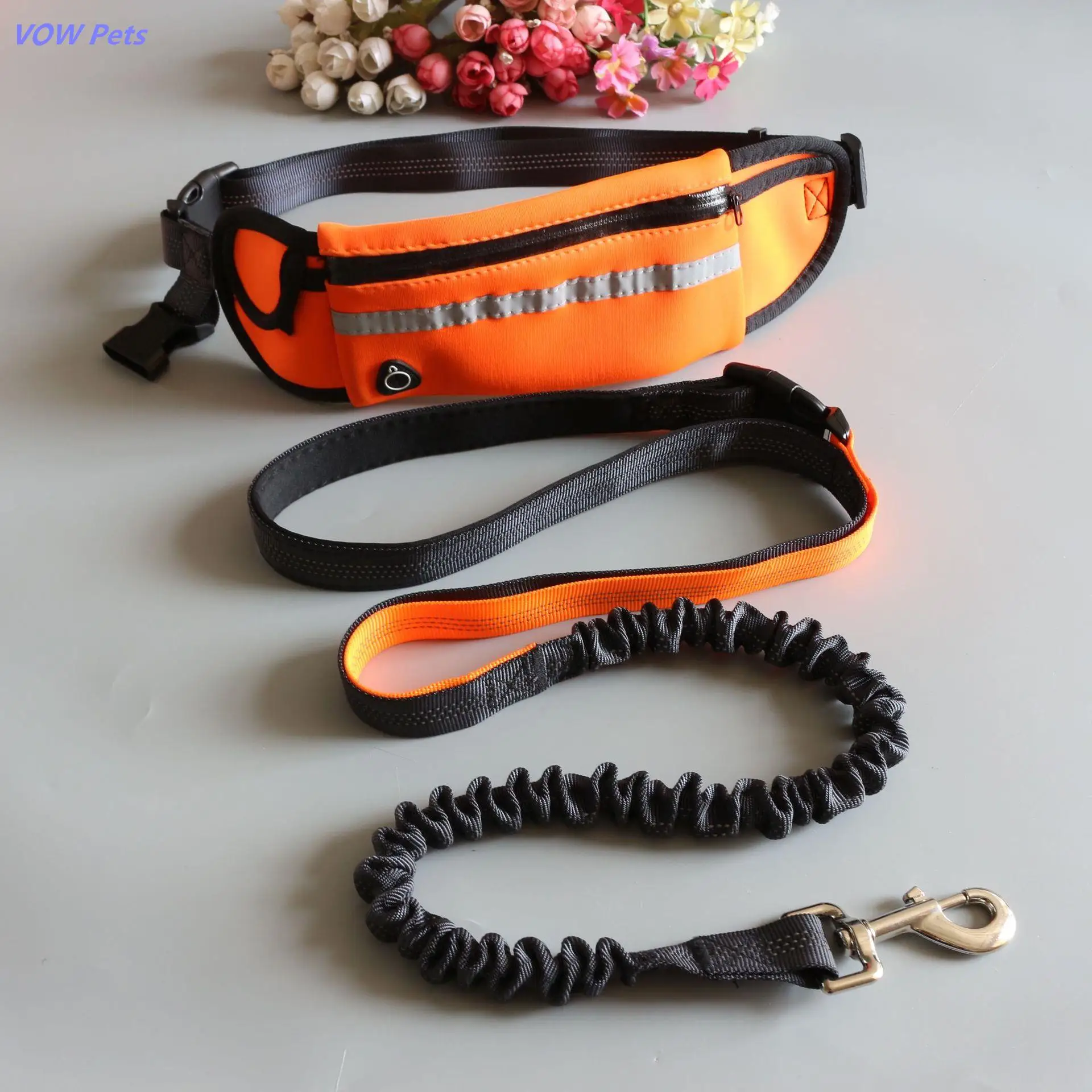 

VOW Pets 2021 новые модные товары для домашних животных карманы для бега из двух частей поводок для домашних животных поводок для собак