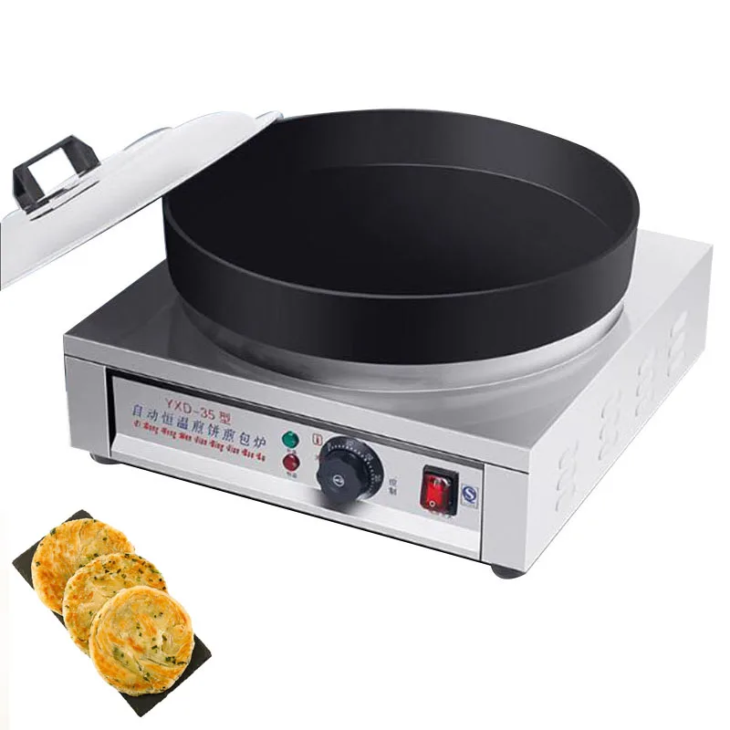 

Commerical Gas Fried Buns Machine Furnace Gas Frying Oven Table Water Decoction Pot Fried Dumpling Maker Pancake Machine