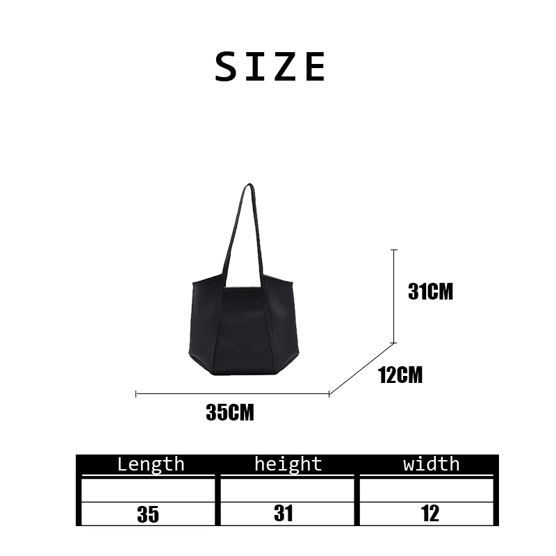 

Women Solid Color Tote Bag 2020 Autumn Winter Ladies Large Capacity Simple Design Lazy Person Versatile Casual Shopping Bag