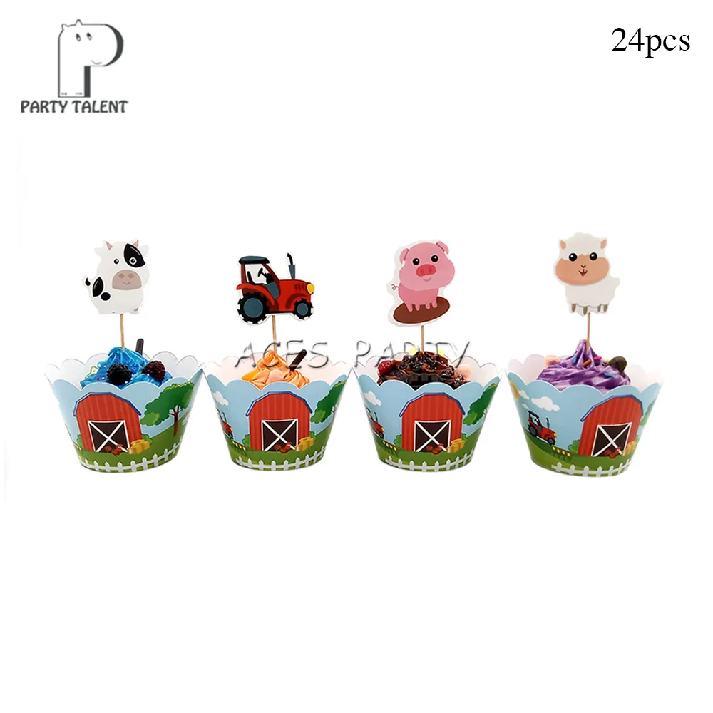 Boys Kids Farm Animal theme table cloth table cover, birthday party Tableware Balloon Candy Box Flag Plate Cup Party Supplies