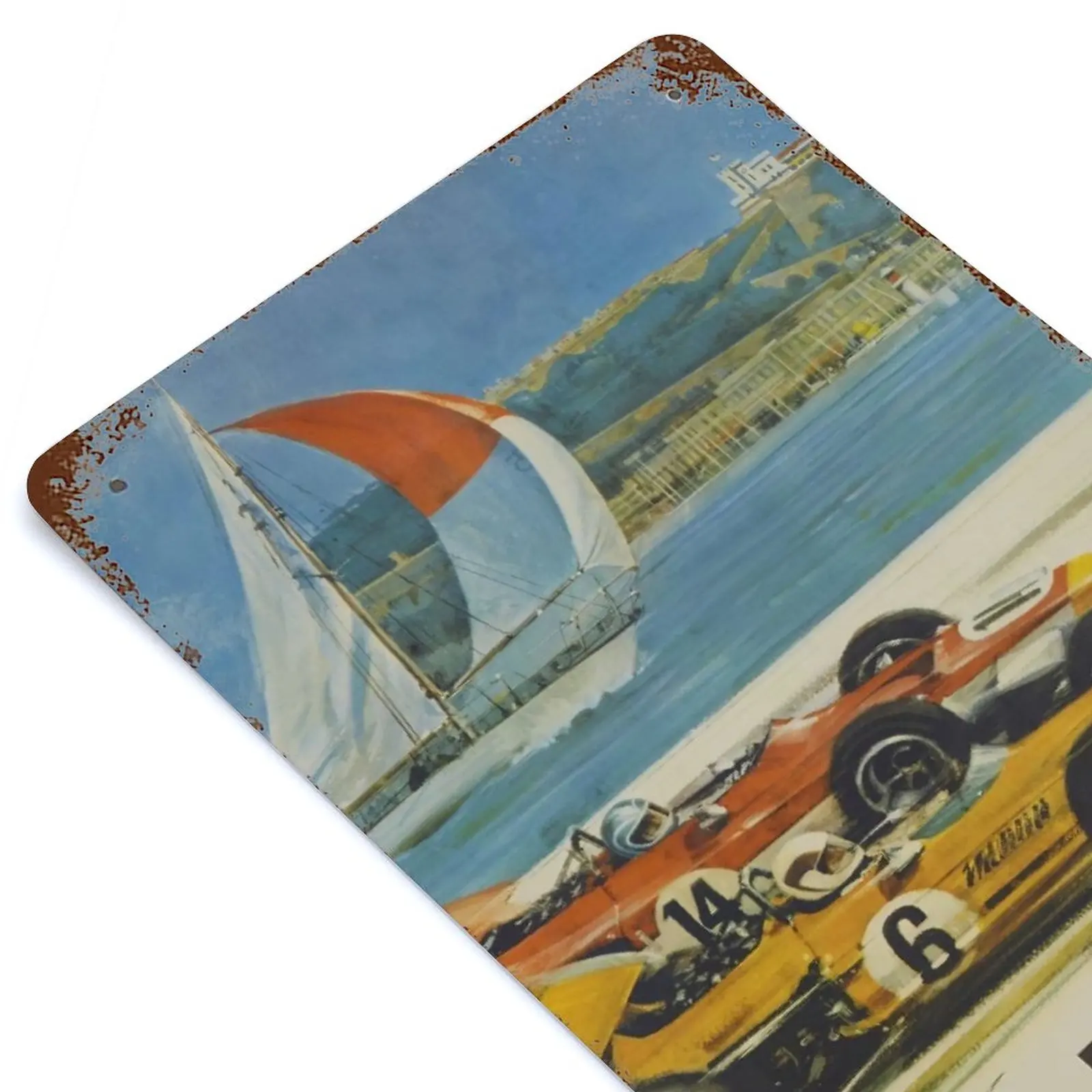 

Monaco Grand Prix 1970 Printed Vintage Metal Poster Home Pub Bar Garage Wall Decoration Tin Sign Plaque Decor