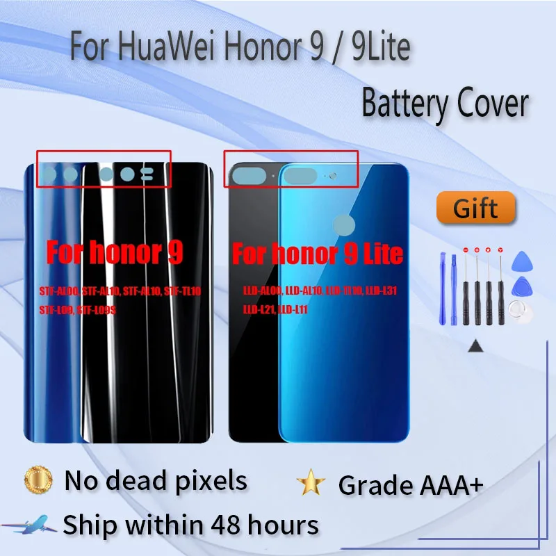 Задняя крышка батарейного отсека для HUAWEI Honor 9 STF TL10 L09 L09S с запасными частями Lite LLD