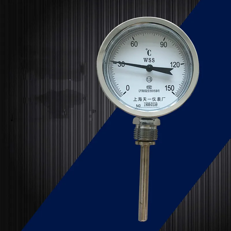 Биметаллический термометр wss 411 радиальные нержавеющая сталь промышленный