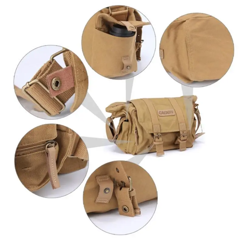 Водонепроницаемая Холщовая Сумка на плечо для камеры мягкая сумка фото и