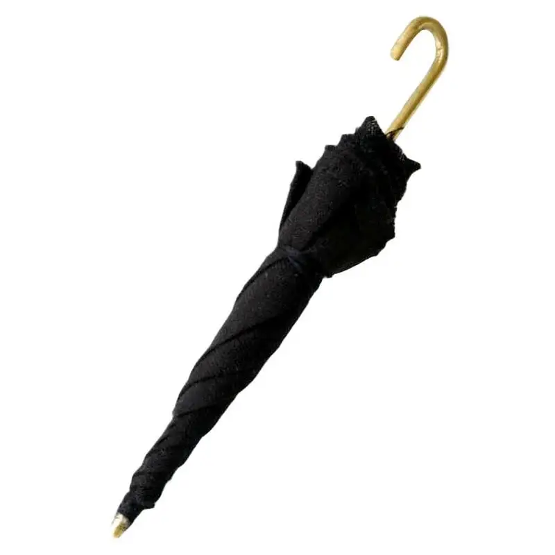 

1 шт. 1:12 миниатюрный кукольный домик, черная модель зонтика «сделай сам», игрушечная мебель, миниатюрный кукольный домик, аксессуары, декора...