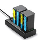 5200 мА  ч NP-F770 NP F770 np f750 NPF770 750 аккумуляторы + светодиодное USB зарядное устройство для Sony NP-F750 F960 F970