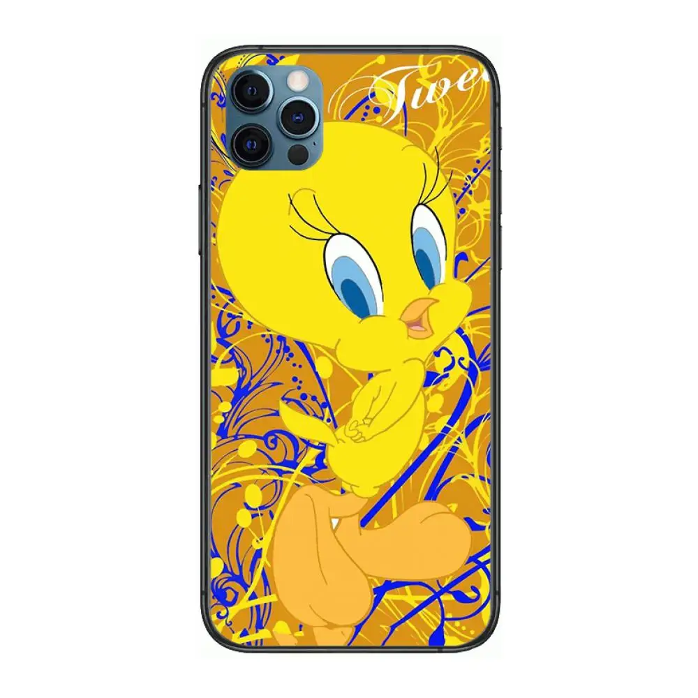 

Tweety Bird Case study Style Phone Case cover For iphone 12 pro max 11 8 7 6 s XR PLUS X XS SE 2020 mini black cell shell