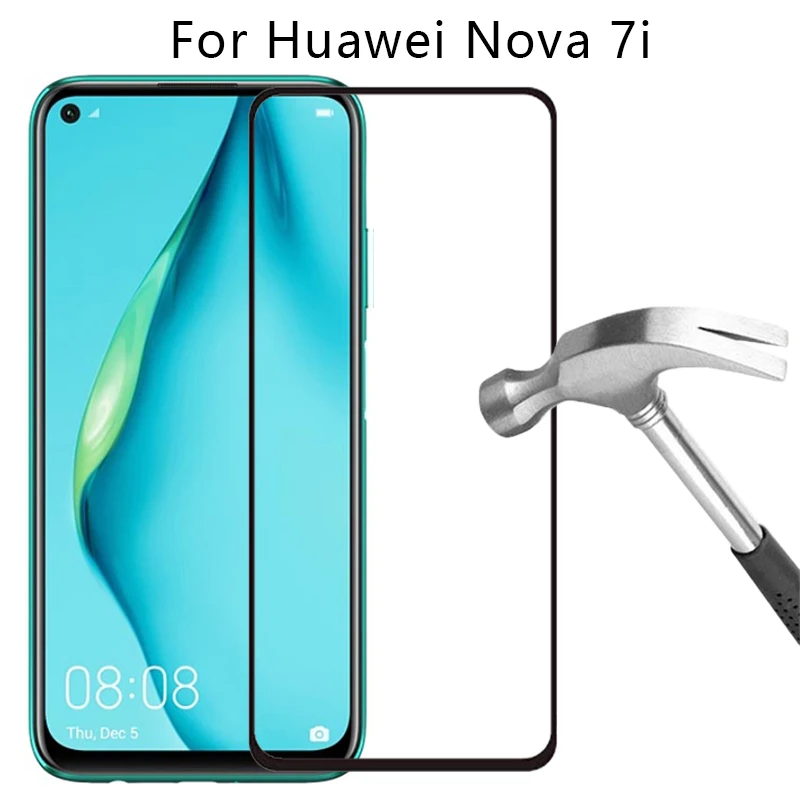 

protective glass for huawei nova 7i screen protector tempered glas on nova7i 7 i i7 safety film huwei hawei huawey huawi huawe