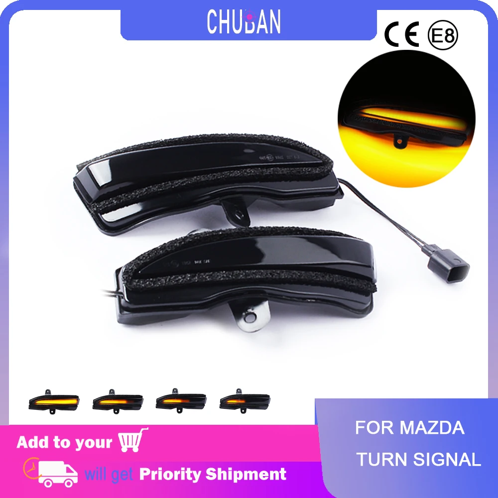 

2 шт., автомобильные поворотники для зеркала Mazda