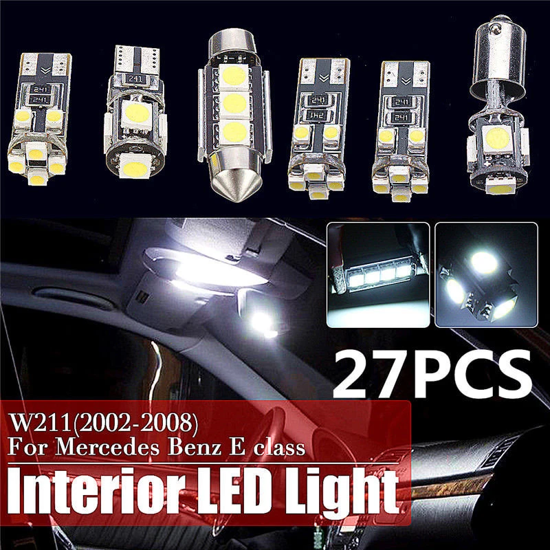 

Vehicle Light Car White Interior For Mercedes Benz E class Low Power Map Light Dome Light Trunk Light
