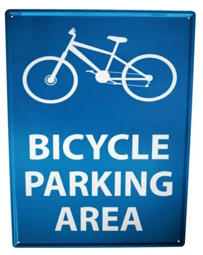 

Retro Bicycle Parking Tin Sign