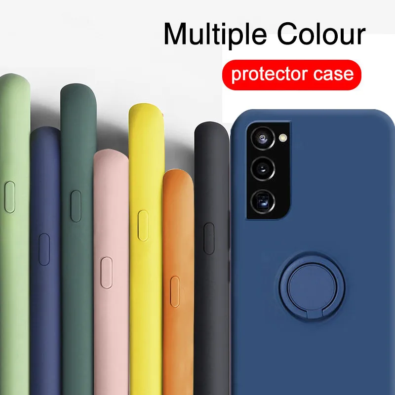 

S21 Ultra Plus Case Liquid Silicone Stand Magnetic Camera Protector Cover For Samsung Galaxy S21 Ultra Plus S 21 ultra S21Ultra