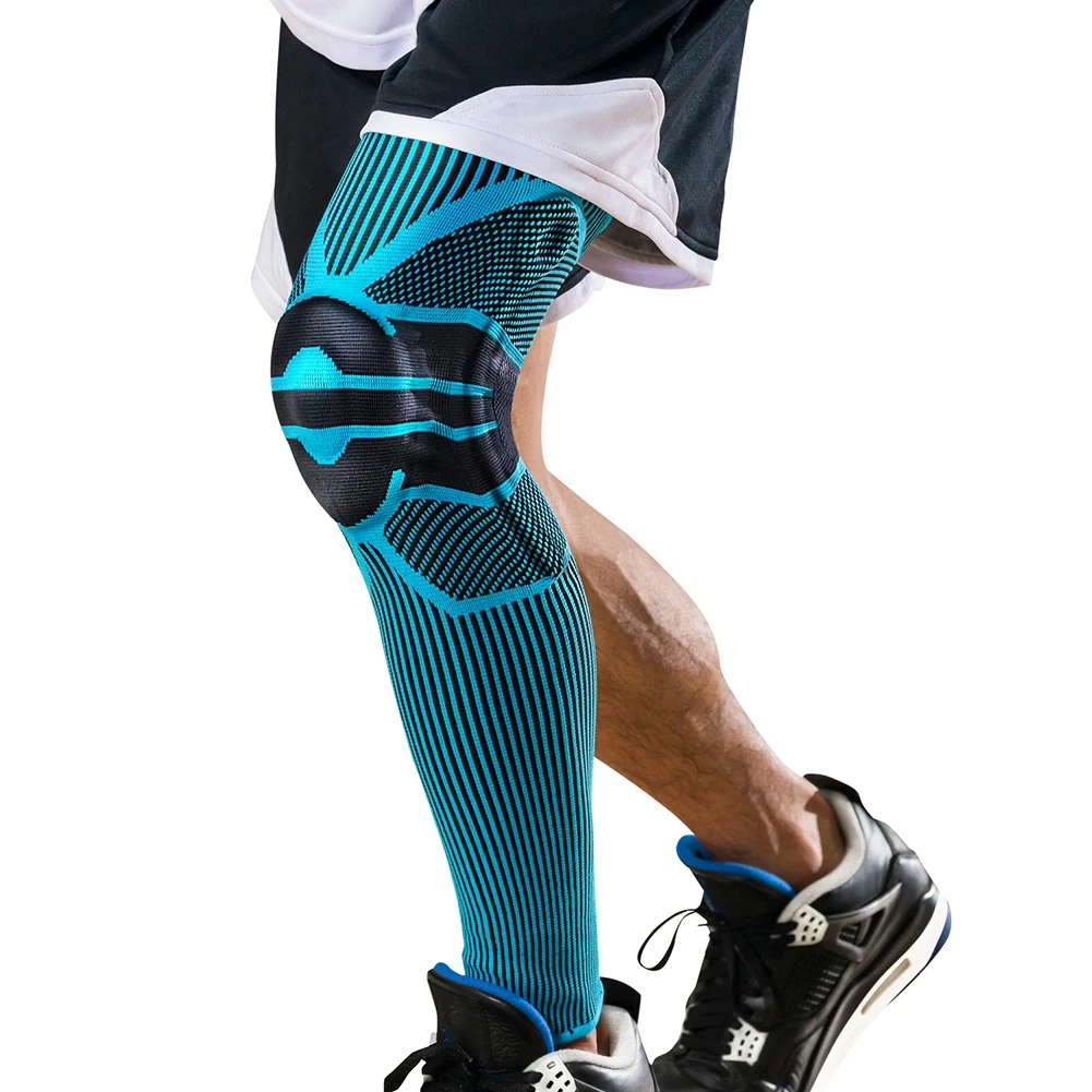 

1pcs Long Knee Pads Running Leg Sleeve Calf Knee Brace Support Protector Snowboard Sport Kneepad Football Basketball Shin Guard