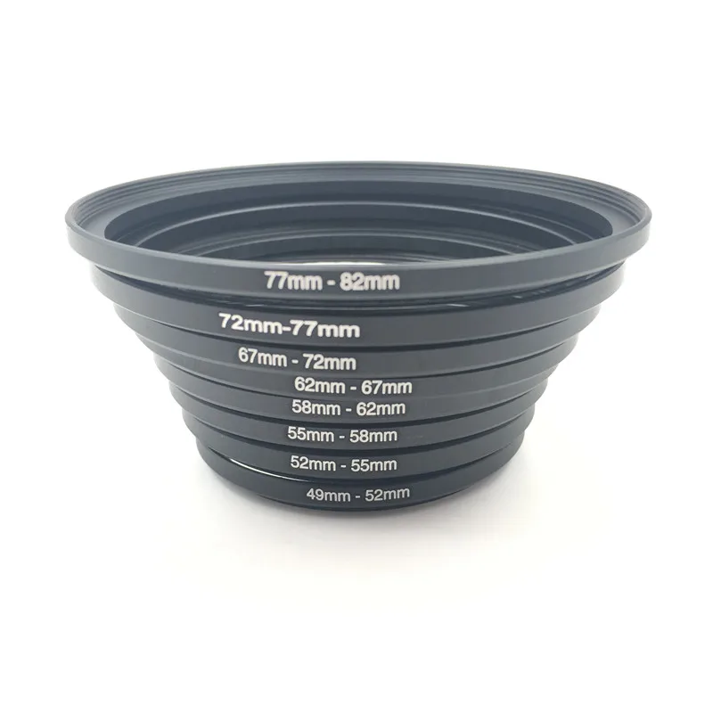 9 шт. металлические повышающие кольца алюминиевый Универсальный адаптер для