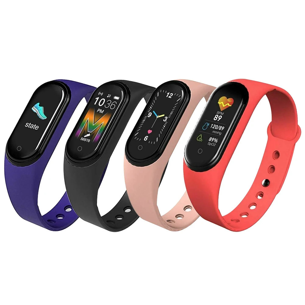 

Blood Pressure Gift Date Fitness Tracker Call Message Reminder Heart Rate Monitor Outdoor Sports Smart Bracelet P67 Waterproof