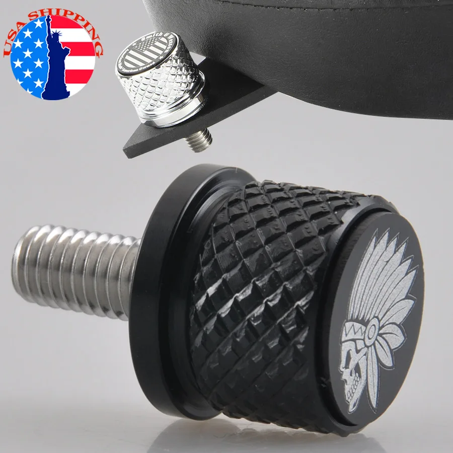 

Universal Motorbike Chrome Black Rear Fender Seat Bolt Screw Hardware For Indian Scout All Models Custom Design Topper US
