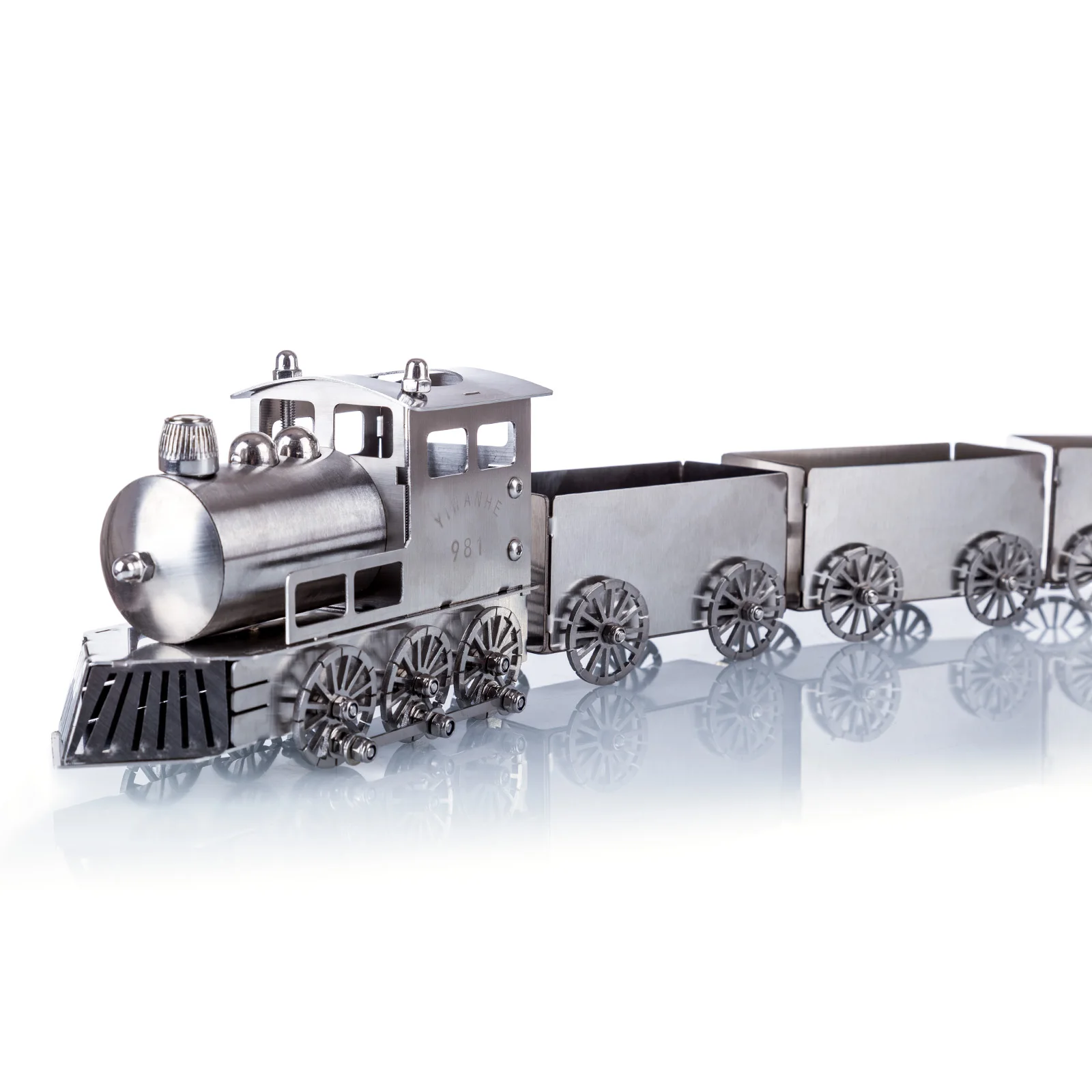 New 3D Metal Mechanical Assembled Finish Model Handmade Crafts Gift for Home Office Decor - Steam Train | Игрушки и хобби