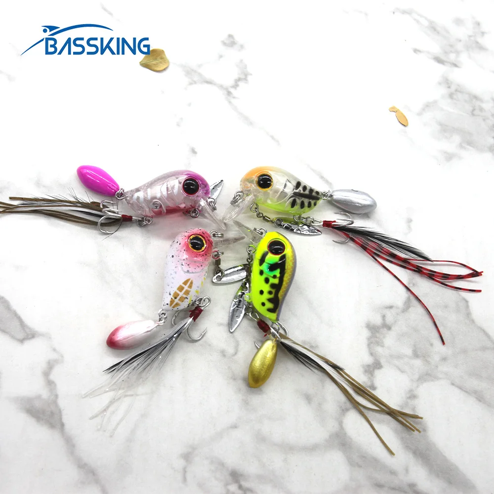 BASSKING Fishing Lure Hard Bait 54mm 4.8g Floating Wobbler Crankbait Quality Professional Hard Artificial Bait Carp Bass Pesca