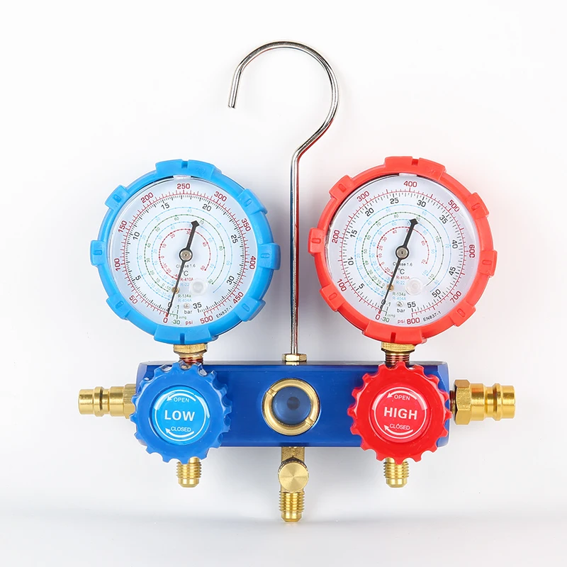 

R134a Automobile refrigerated automobile air conditioning fluorimeter Double table valve kit in taiwan free shipping