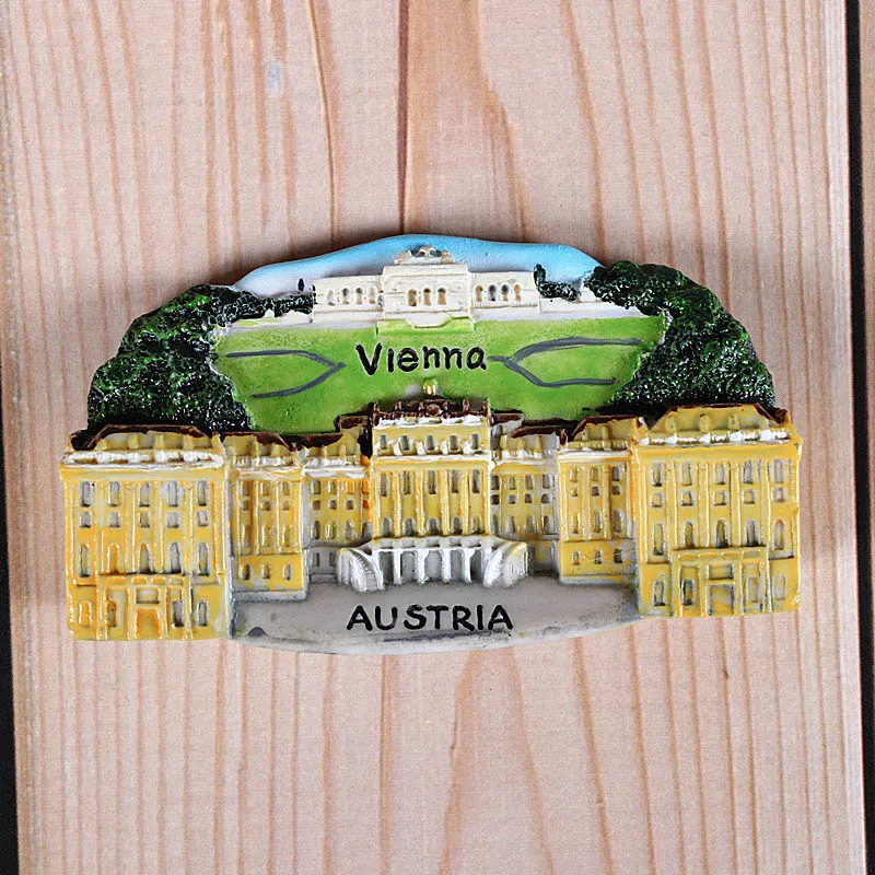 Vienna Austria Magnetic refrigerator magnets Italy Switzerland Chile Austria European countries Tourist attractions souvenir Home decoration - Цвет: Vienna Austria