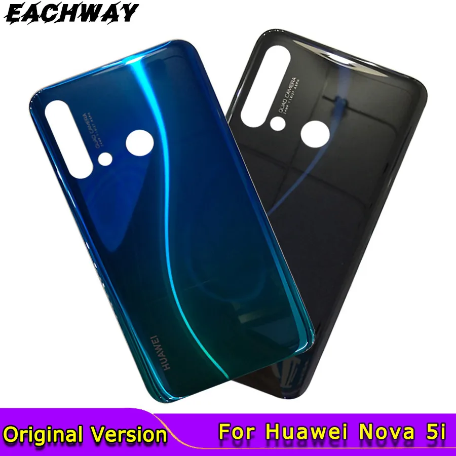 

Для Huawei Nova 5i крышка батареи задняя крышка Корпус задняя дверь чехол с клеем для Nova 5i задняя крышка GLK-LX1 GLK-LX3