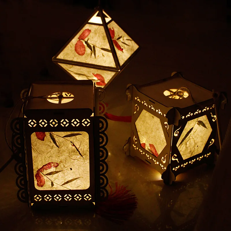 Сделай сам в китайском стиле дворец ретро Портативный удивительная Цветок