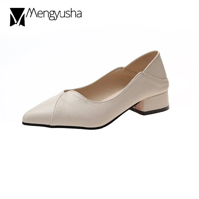 Женские туфли с острым носком брендовые офисные на высоком каблуке закрытым