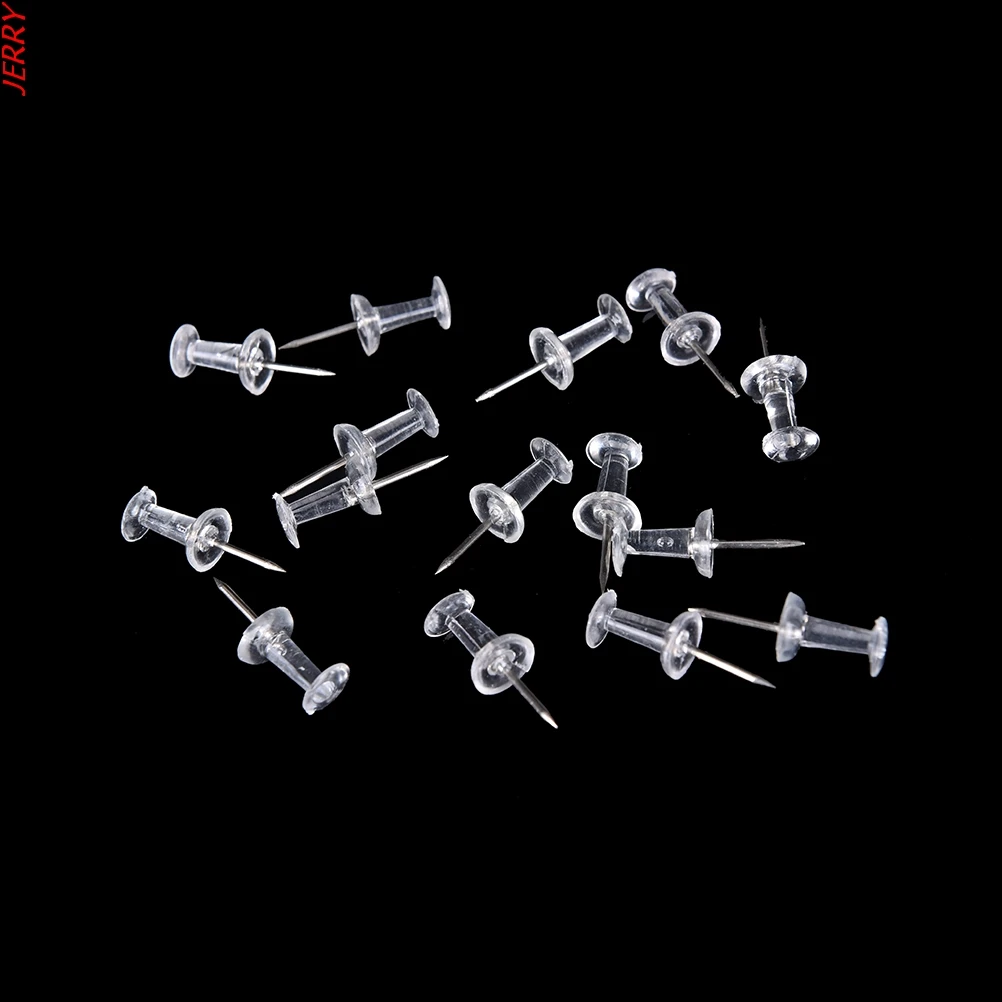 

New 0.8cm 40 Plastic Tack Thumbtack Classification Making Thumb Tack Cork Board Office School Stationery
