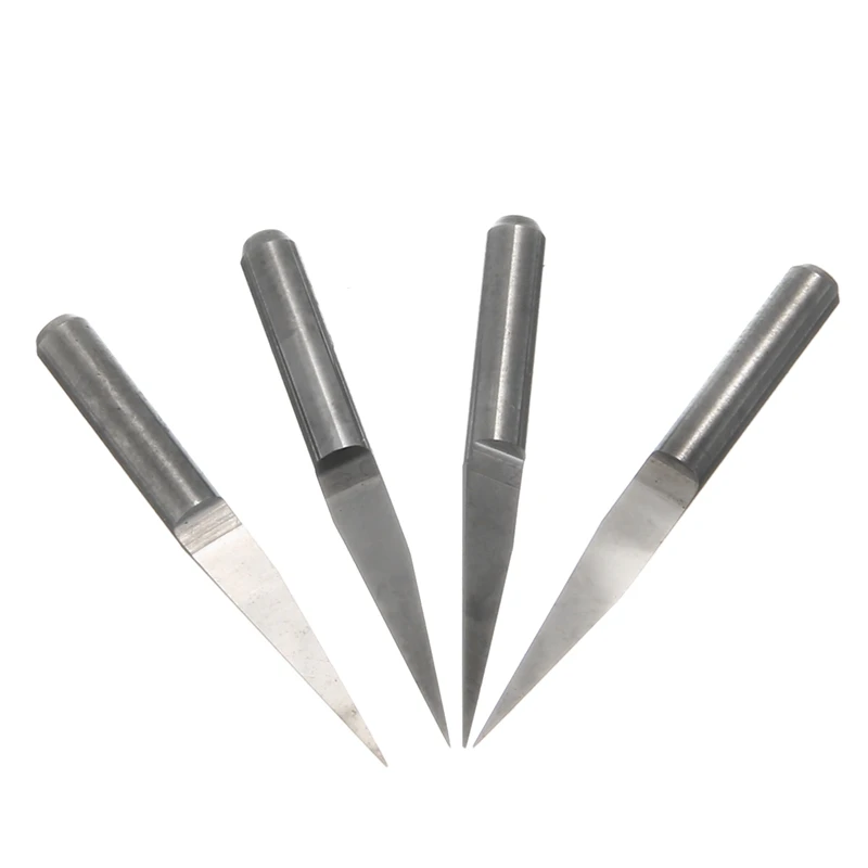 20 шт. ЧПУ V образный бит Карбид PCB гравировальный станок 3 175 мм фрезерный с Бит