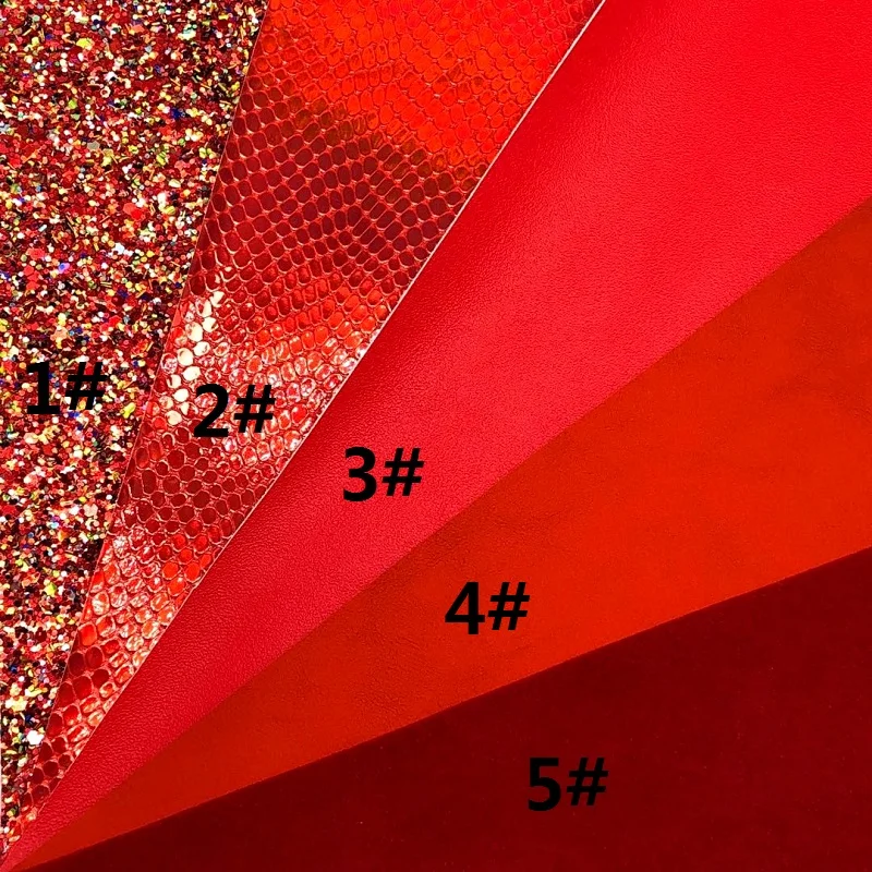 1 шт. А4 Размер 21х29см Алиса блеск Cuero Sintetico красная кожа для DIY F67|Синтетическая кожа|