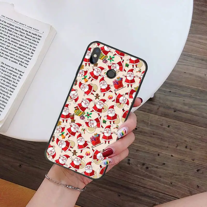 

Christmas Santa Claus snow Phone Case For Xiaomi Redmi note 7 8 9 t k30 max3 9 s 10 pro lite