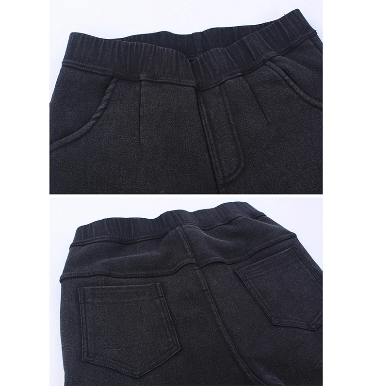 Женские обтягивающие брюки модные эластичные талии прикладом длинные джинсы с